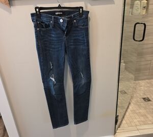 Express Women's Dark Blue Skinny Jeans